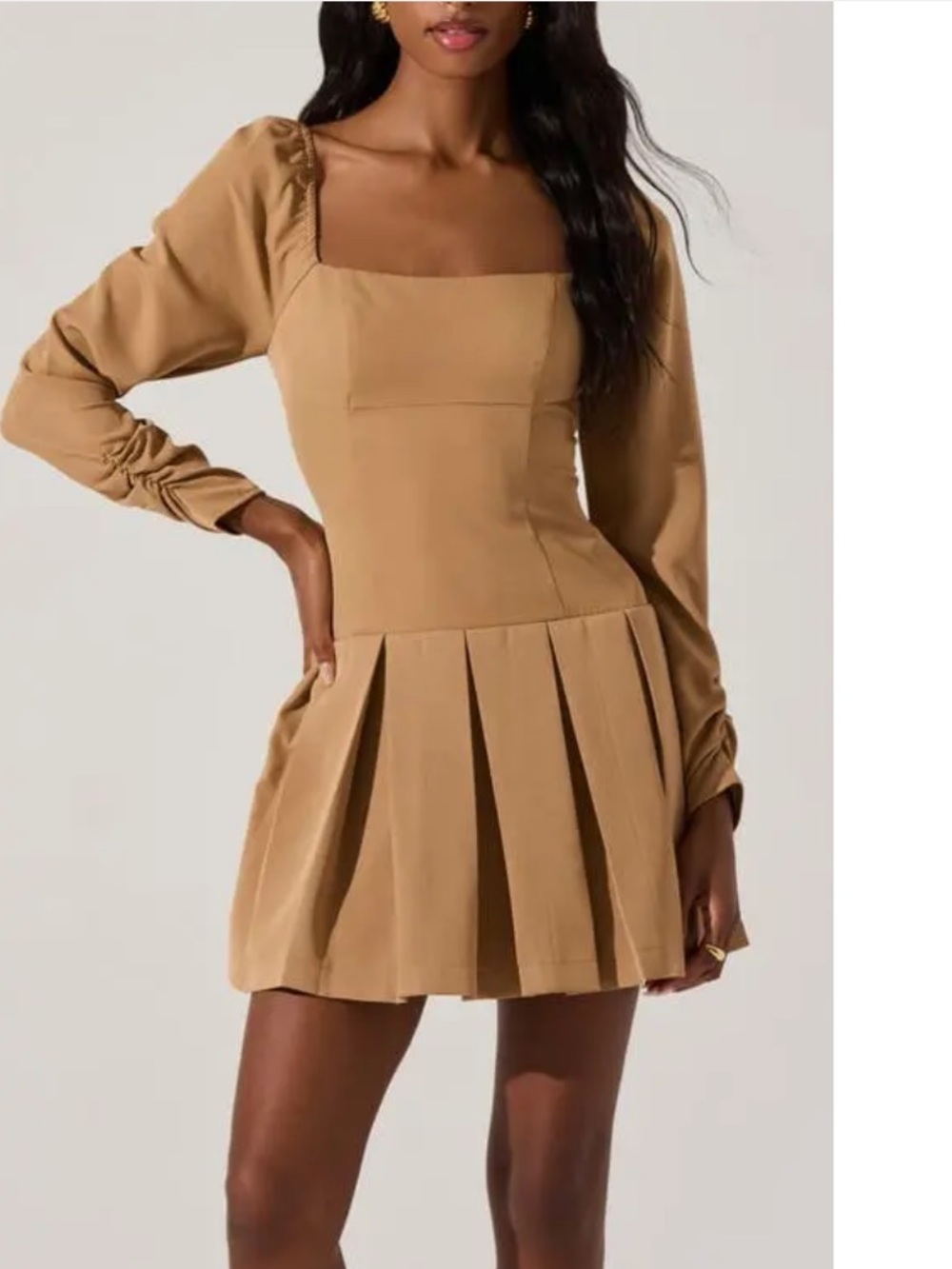 ASTR THE LABEL camel mini dress- Nordstrom’s - Picture 2 of 4